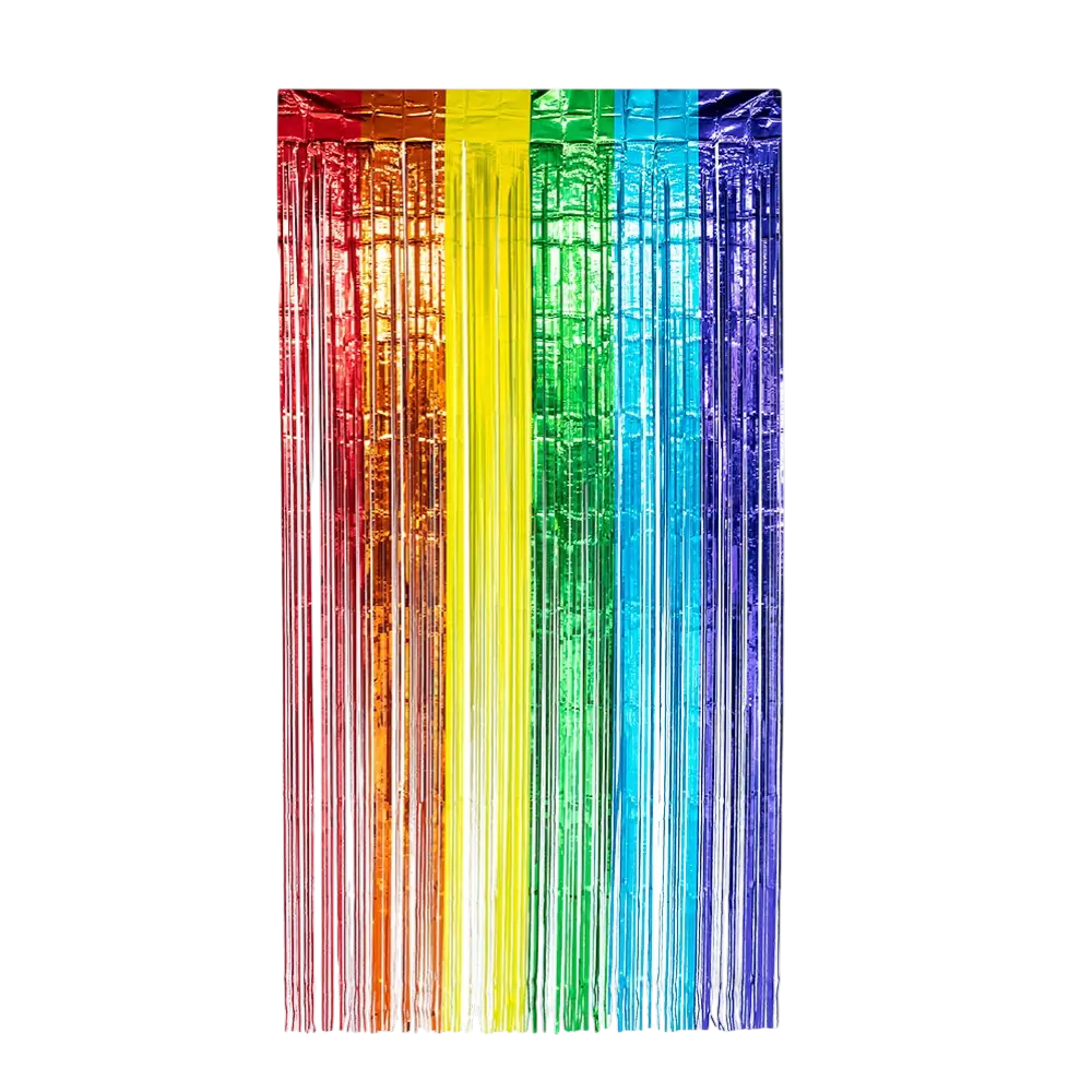 Rideau aluminium Métallique arc-en-ciel 200x100cm