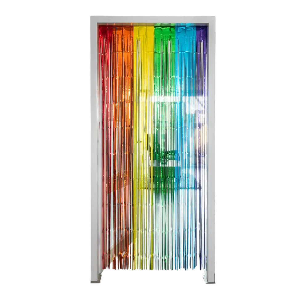 Rideau aluminium Métallique arc-en-ciel 200x100cm