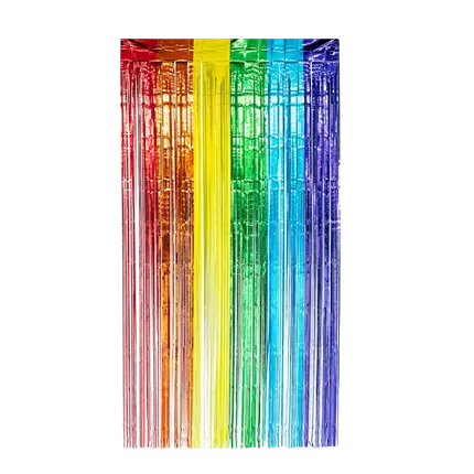 Rideau aluminium Métallique arc-en-ciel 200x100cm