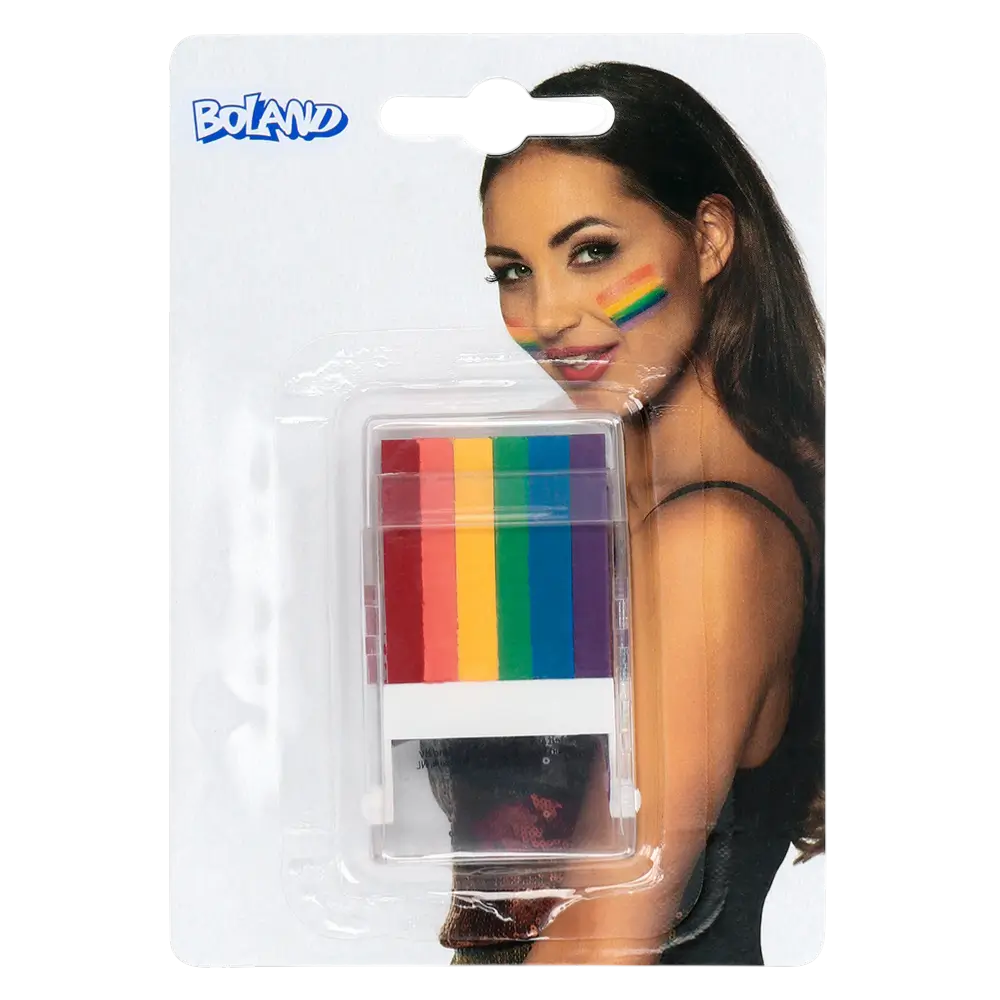 Bâton de Maquillage 6 en 1 Arc-en-ciel – Stick Maquillage Pride &amp; Festival