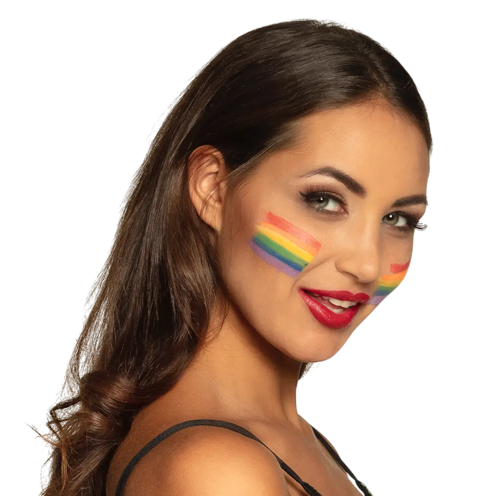 Bâton de Maquillage 6 en 1 Arc-en-ciel – Stick Maquillage Pride &amp; Festival