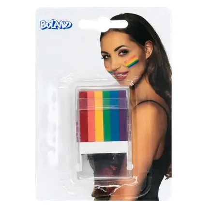 Bâton de Maquillage 6 en 1 Arc-en-ciel – Stick Maquillage Pride &amp; Festival