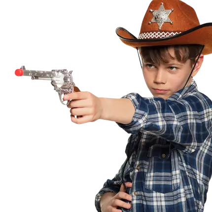 Pistolet de Jeu Cowboy Colter 30 cm – Accessoire Déguisement Western Enfant