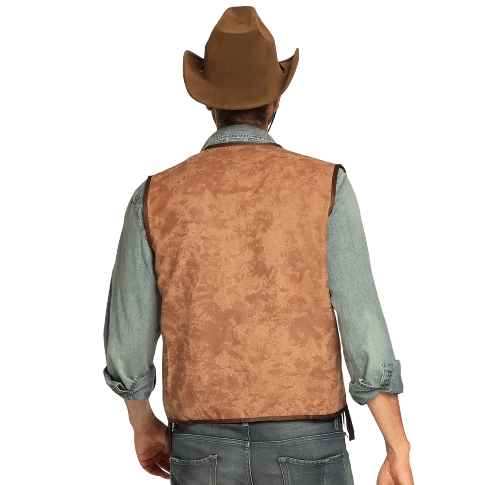Gilet Western Camel L/XL – Gilet Cowboy Adulte Far West