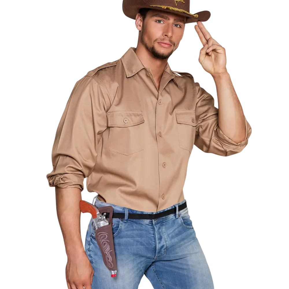 Kit Cowboy – Pistolet 30 cm avec Ceinture et Étui Western