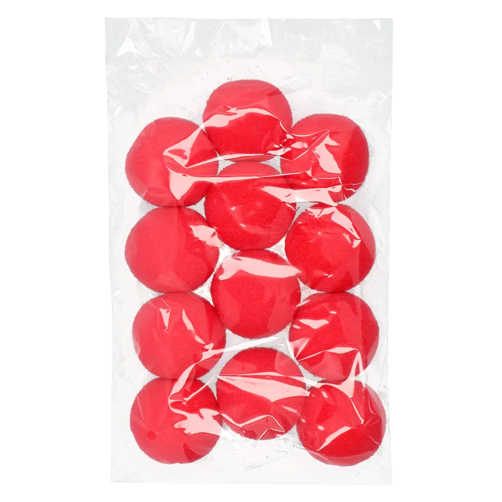 Lot 12 nez de clown en Mousse