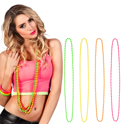 Lot 4 Colliers Candy IV Multicouleur UV