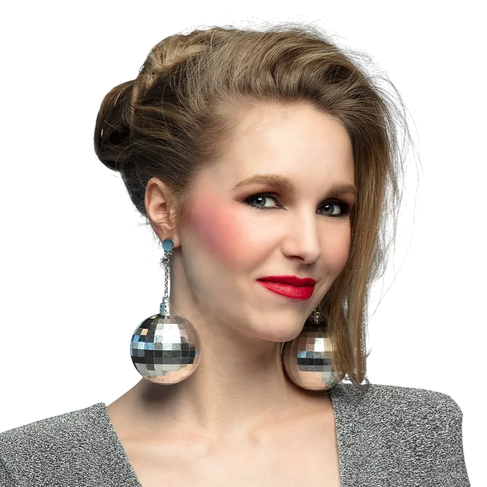 Paire de Pendants d’Oreille Disco Fever