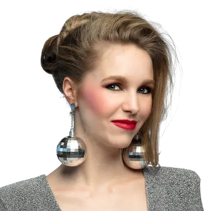Paire de Pendants d’Oreille Disco Fever