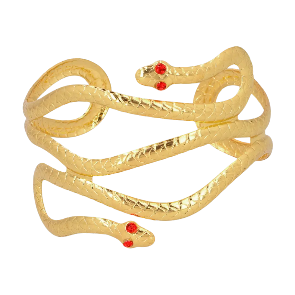 Bracelet Serpent Égyptien Doré – Accessoire Déguisement Cléopâtre et Pharaon