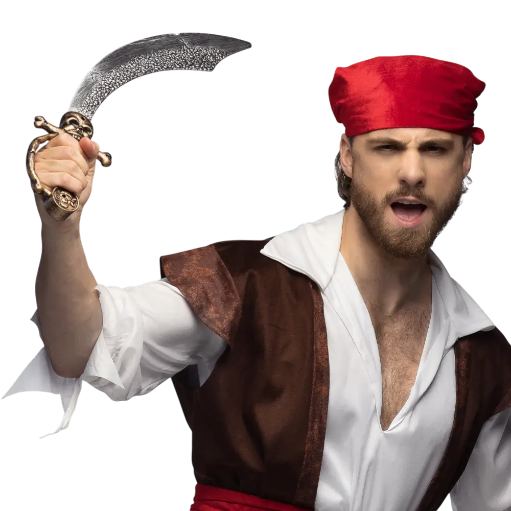 Épée Pirate Skully 36 cm – Accessoire Déguisement Pirate Tête de Mort