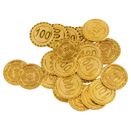 Lot de 24 Pièces de Monnaie Pirate – Accessoire Déguisement et Décoration Coffre au Trésor