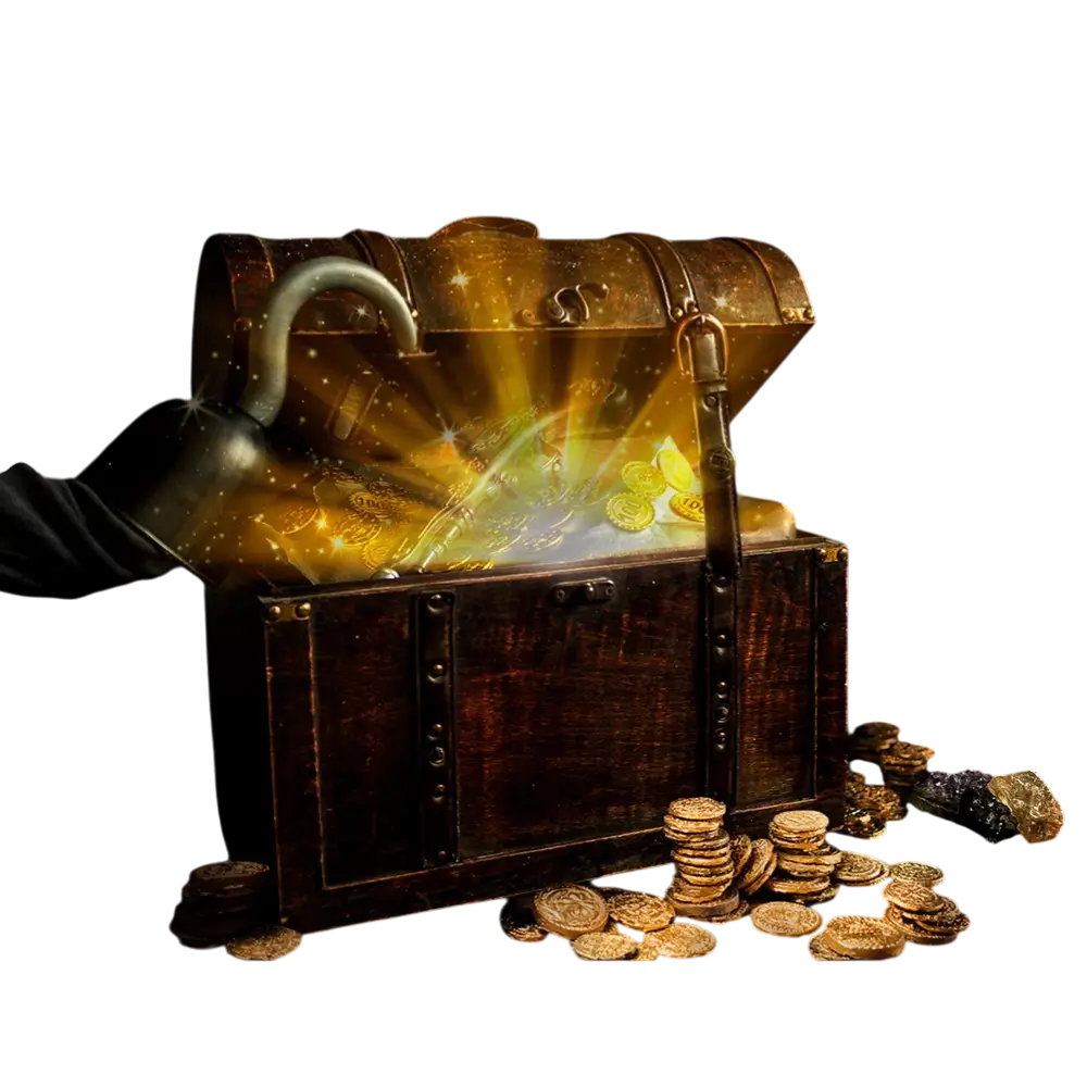 Bourse Pirate avec 12 Pièces de Monnaie – Accessoire Trésor Déguisement Pirate