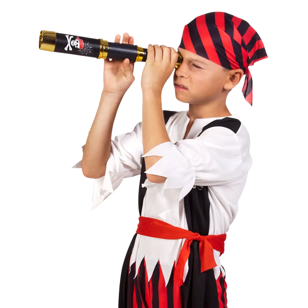 Télescope Pirate 32 cm – Accessoire Déguisement Pirate Enfant et Adulte