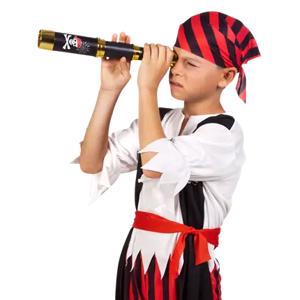 Télescope Pirate 32 cm – Accessoire Déguisement Pirate Enfant et Adulte