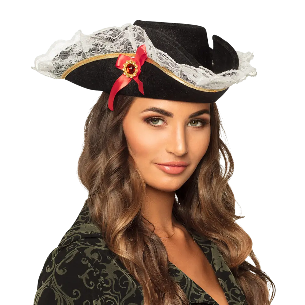 Chapeau Pirate Stacey Femme – Accessoire Déguisement Pirate Élégant