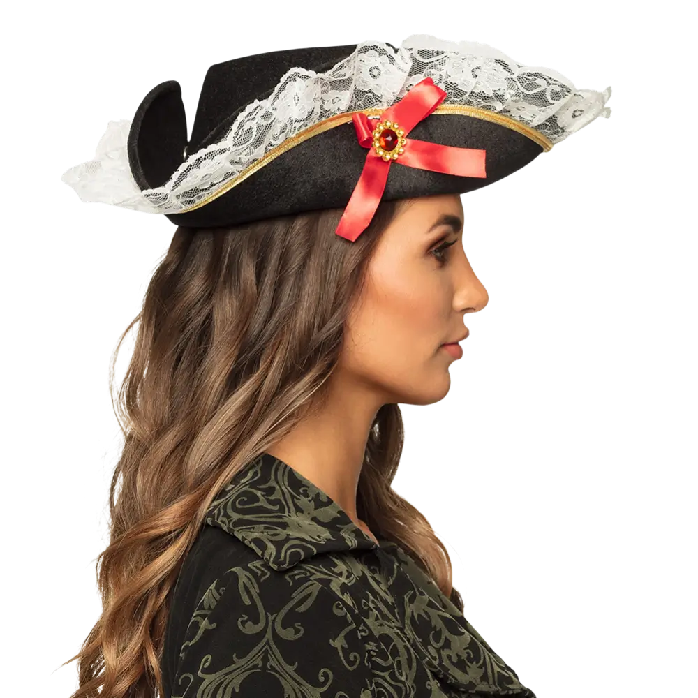 Chapeau Pirate Stacey Femme – Accessoire Déguisement Pirate Élégant