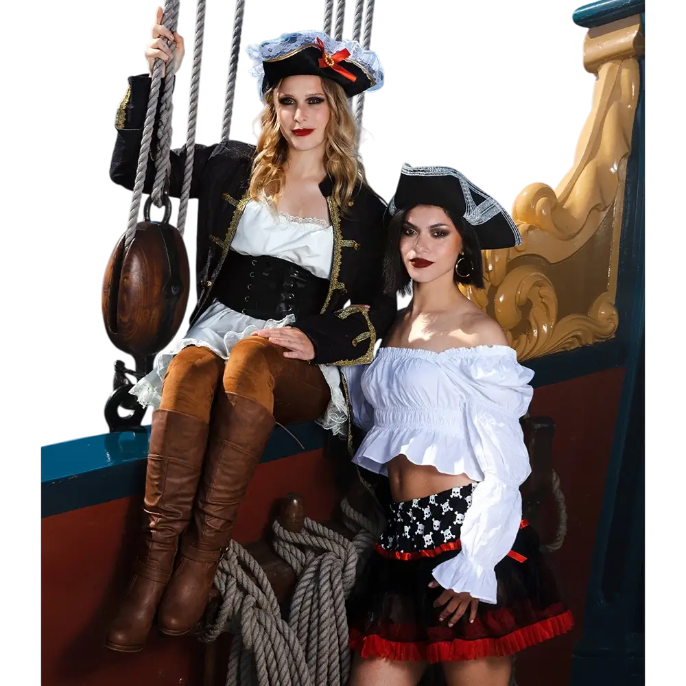 Chapeau Pirate Stacey Femme – Accessoire Déguisement Pirate Élégant