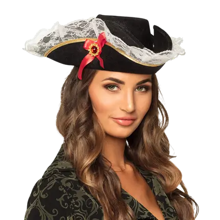 Chapeau Pirate Stacey Femme – Accessoire Déguisement Pirate Élégant