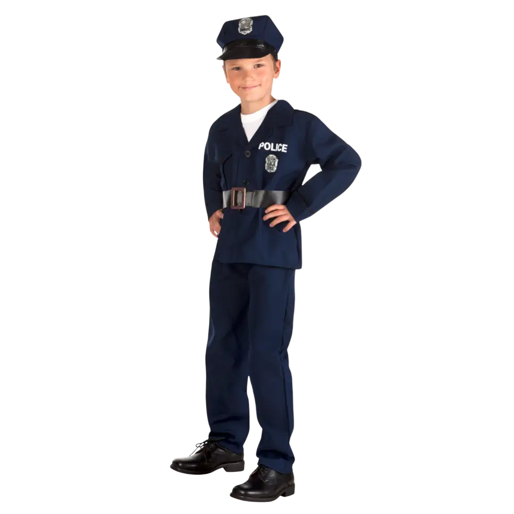 Costume Officier de Police Enfant 7-9 ans – Déguisement Police Complet