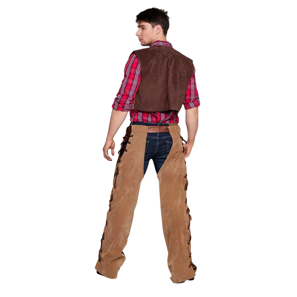 Costume Cowboy Homme Bruce 50/52 – Déguisement Western Adulte