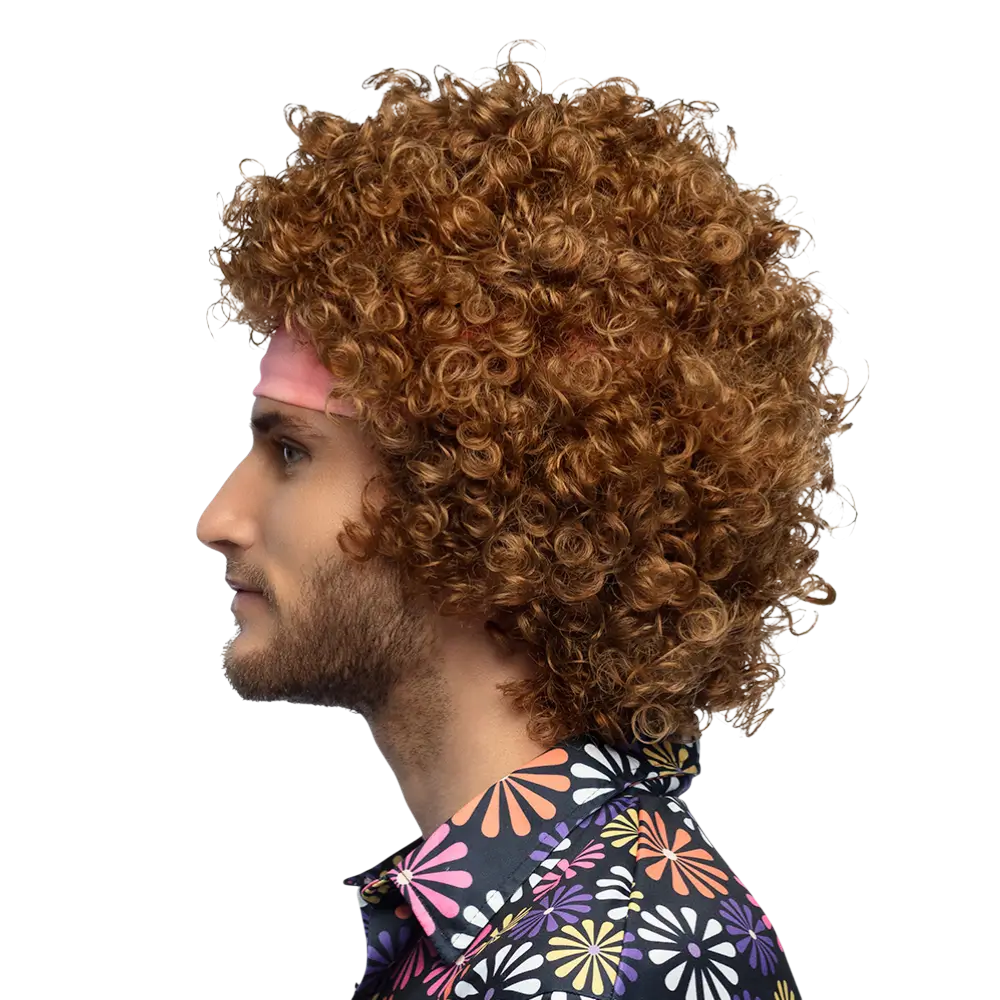 Perruque Hippie Groove avec Bandeau Années 70