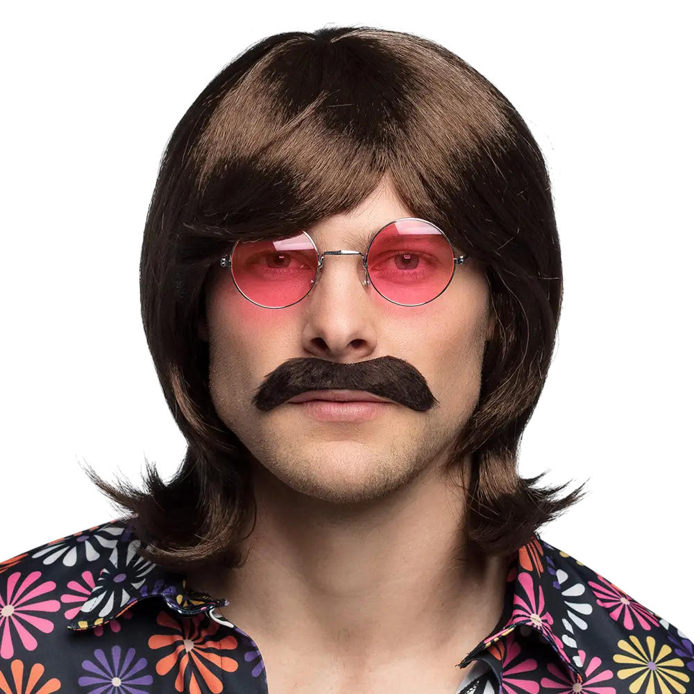 Perruque Gary Années 70 Hippie