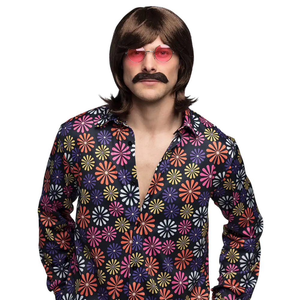Perruque Gary Années 70 Hippie