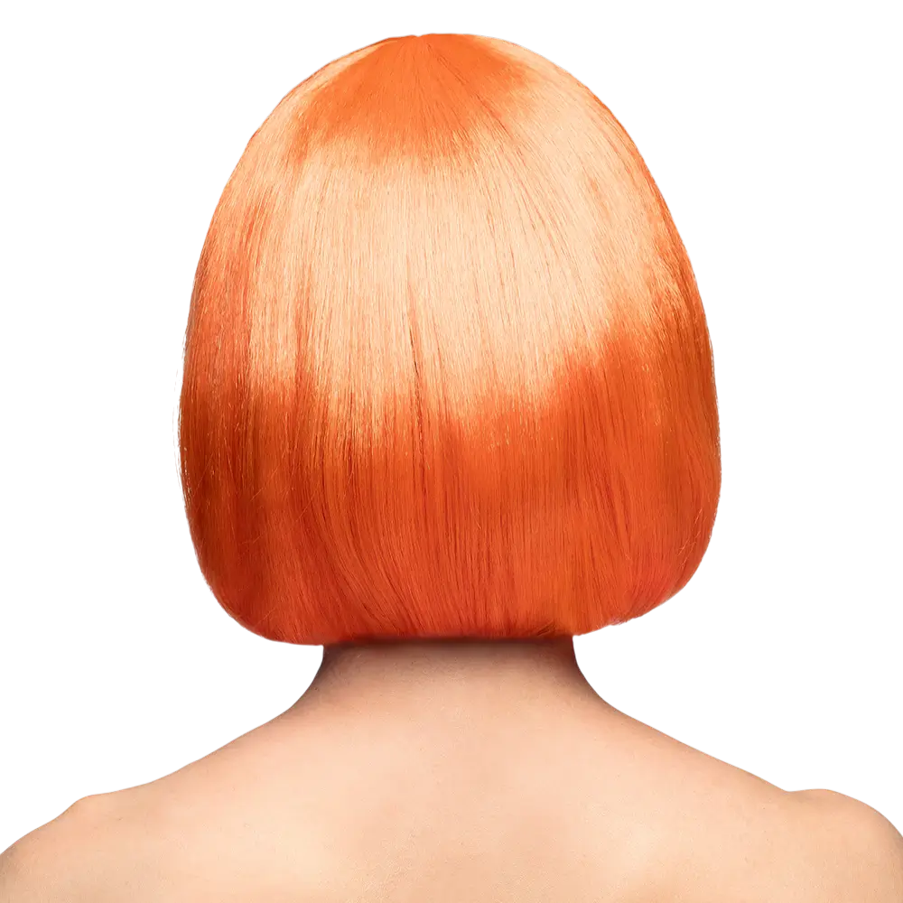 Perruque Cabaret orange fluo UV