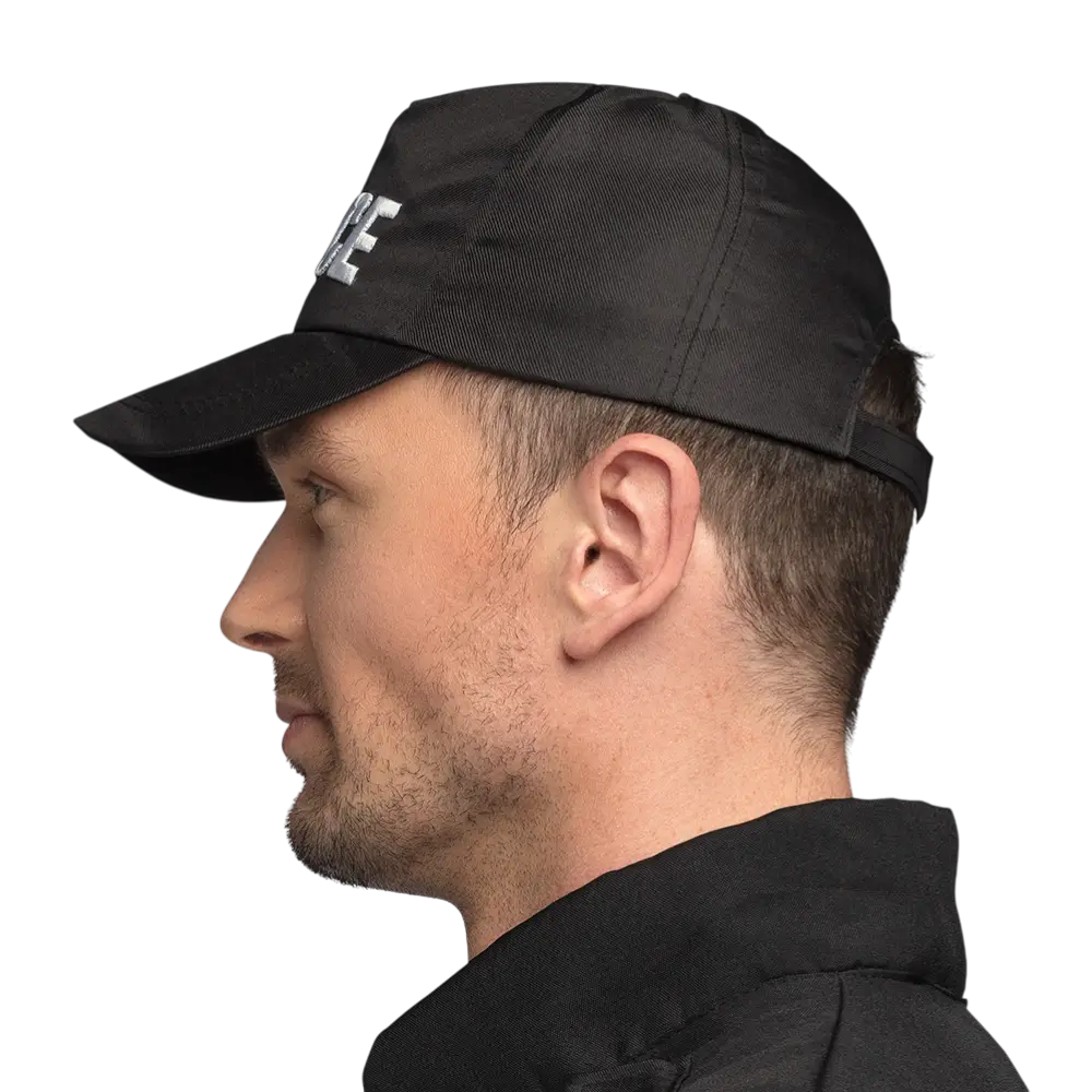 Casquette Police Patrol Adulte Réglable – Accessoire Déguisement Policier