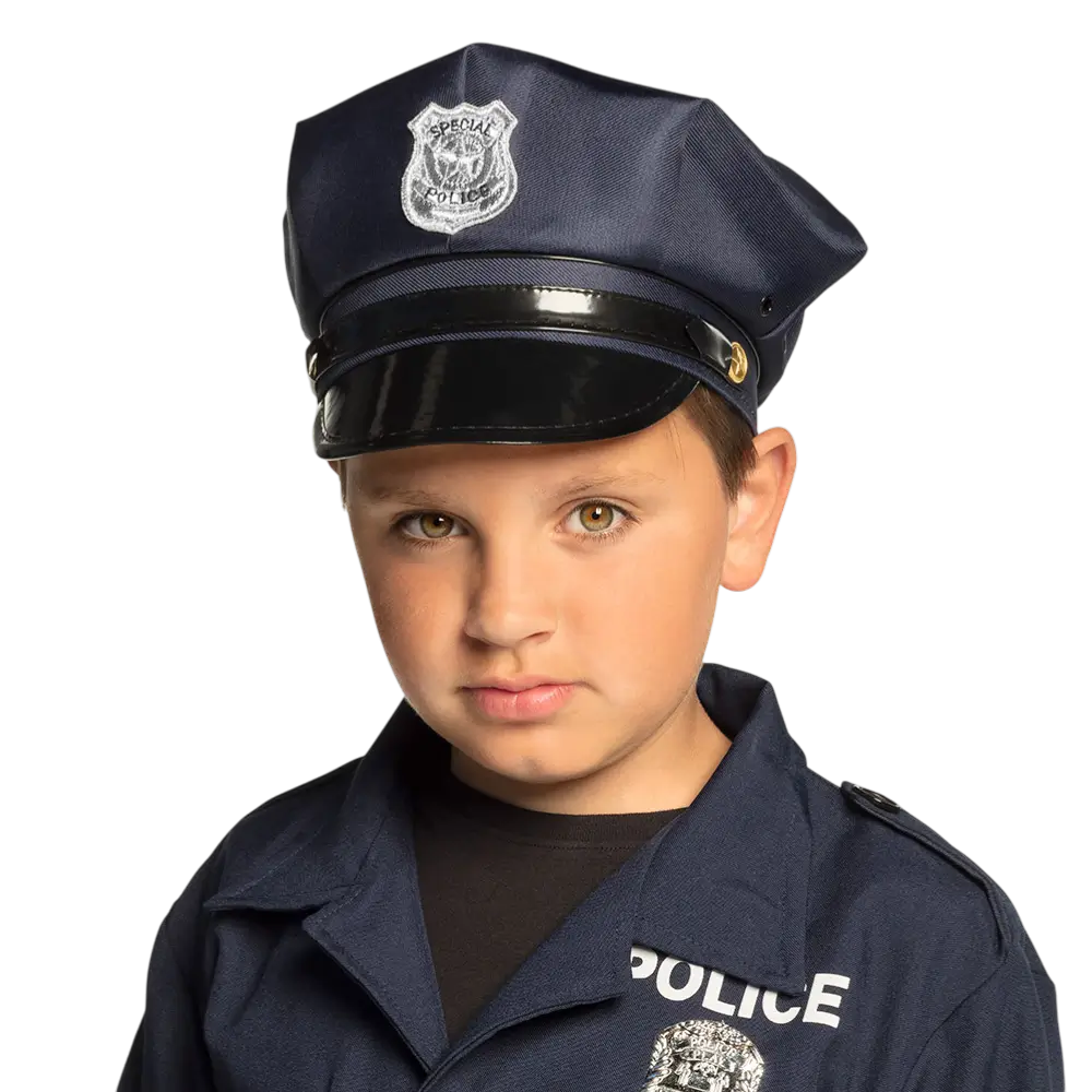 Casquette Police Enfant Réglable – Accessoire Déguisement Policier