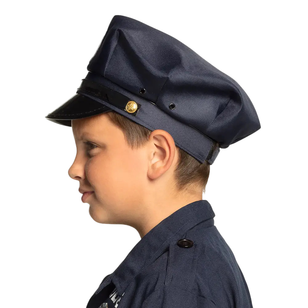 Casquette Police Enfant Réglable – Accessoire Déguisement Policier