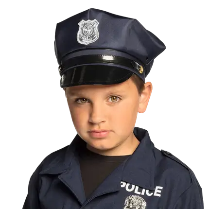 Casquette Police Enfant Réglable – Accessoire Déguisement Policier