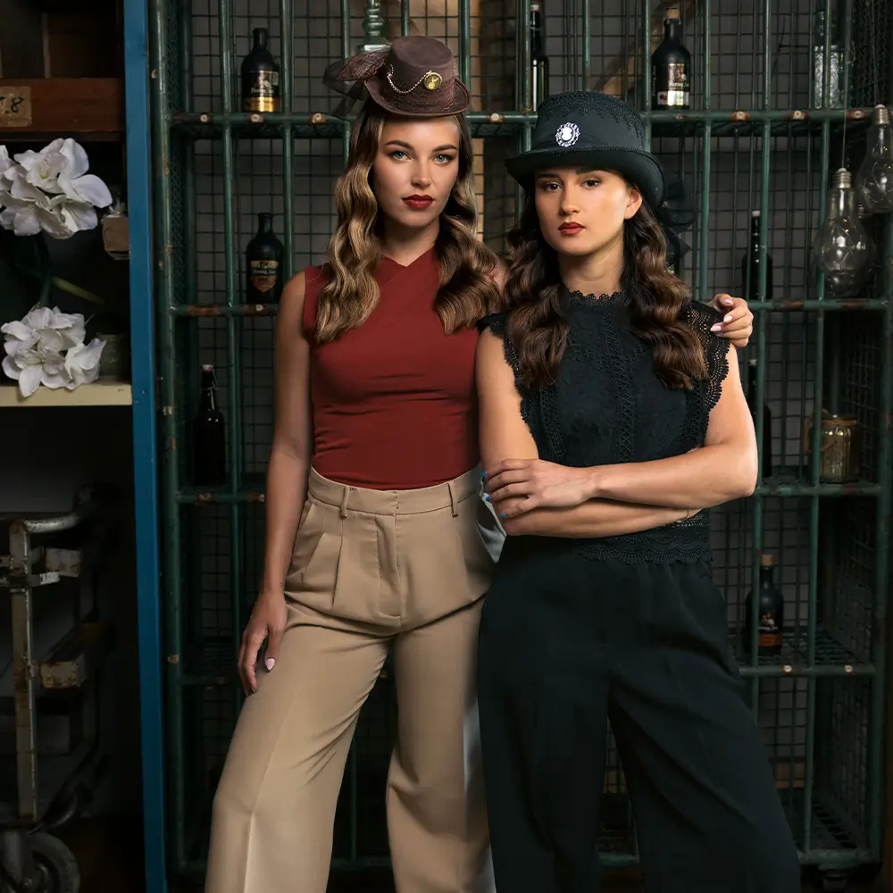 Chapeau Gothic Haut-de-forme Noir Vintage – Accessoire Déguisement Gothique et Steampunk