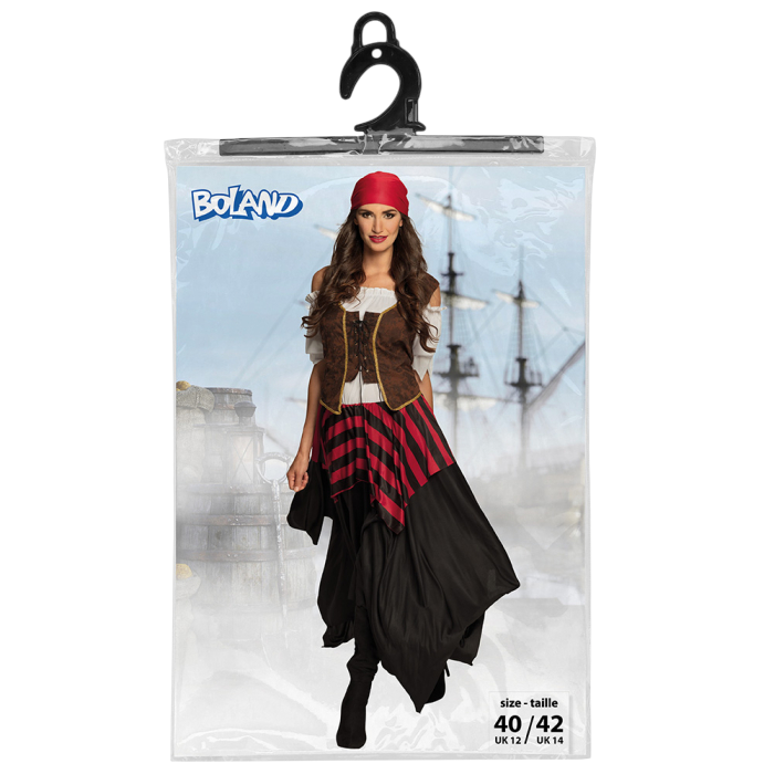 Costume pirate femme « Tornado » – Robe corset style pirate – Taille 40/42
