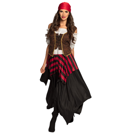 Costume pirate femme « Tornado » – Robe corset style pirate – Taille 40/42