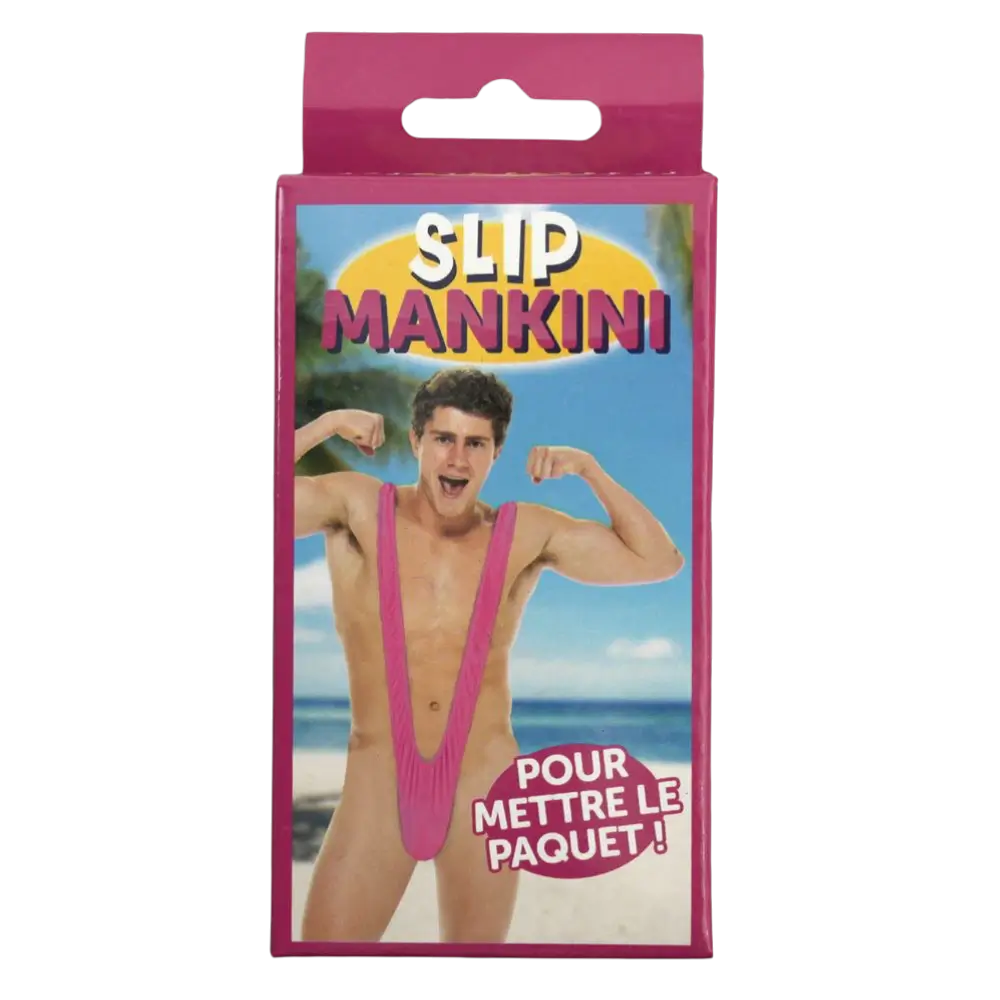 Slip Mankini Rose Style Borat – Déguisement EVG et Soirée