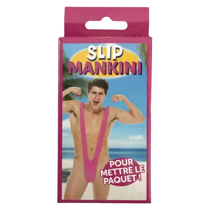 Slip Mankini Rose Style Borat – Déguisement EVG et Soirée