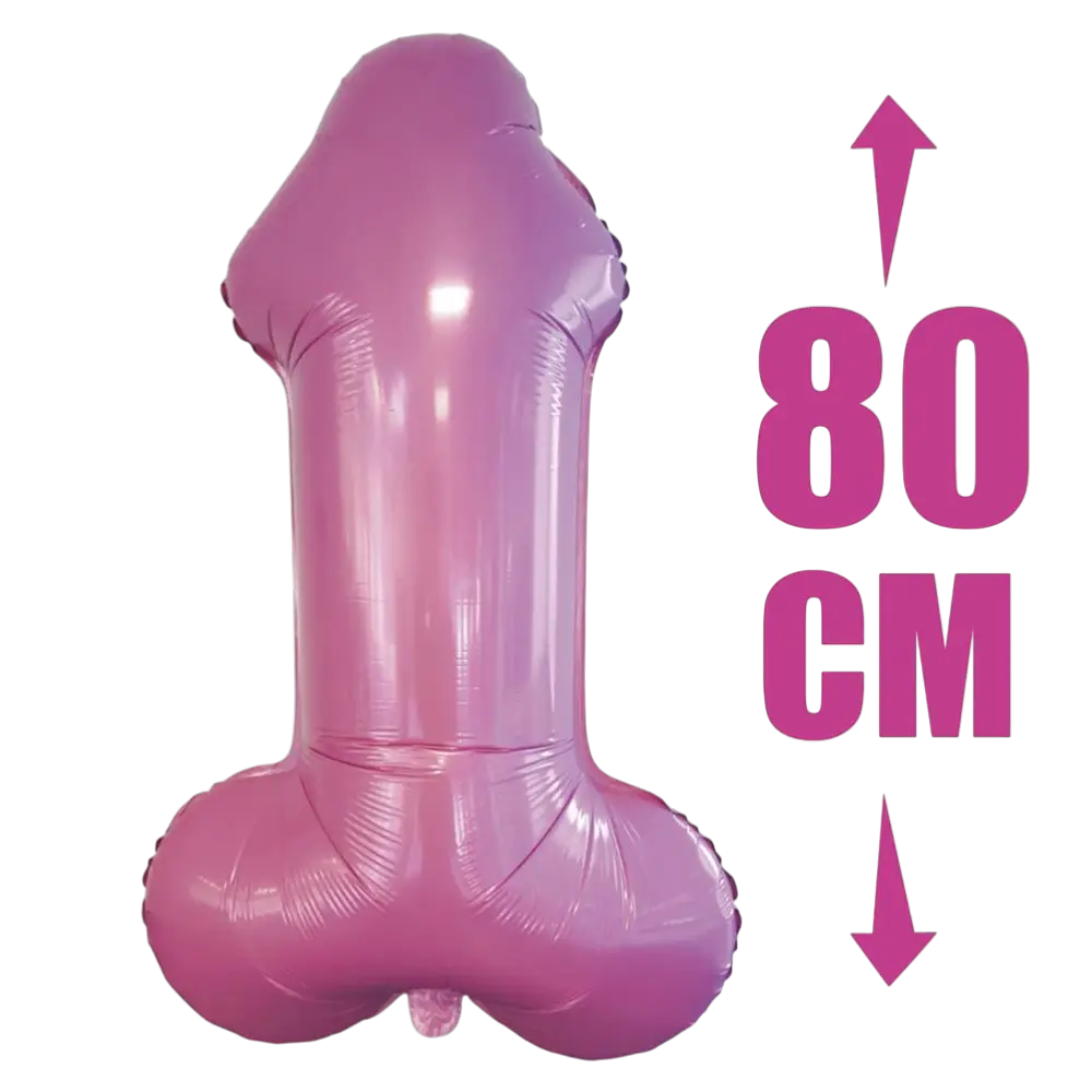 Ballon Métallisé Zizi Géant 80 cm – Décoration EVJF et Soirée Fun
