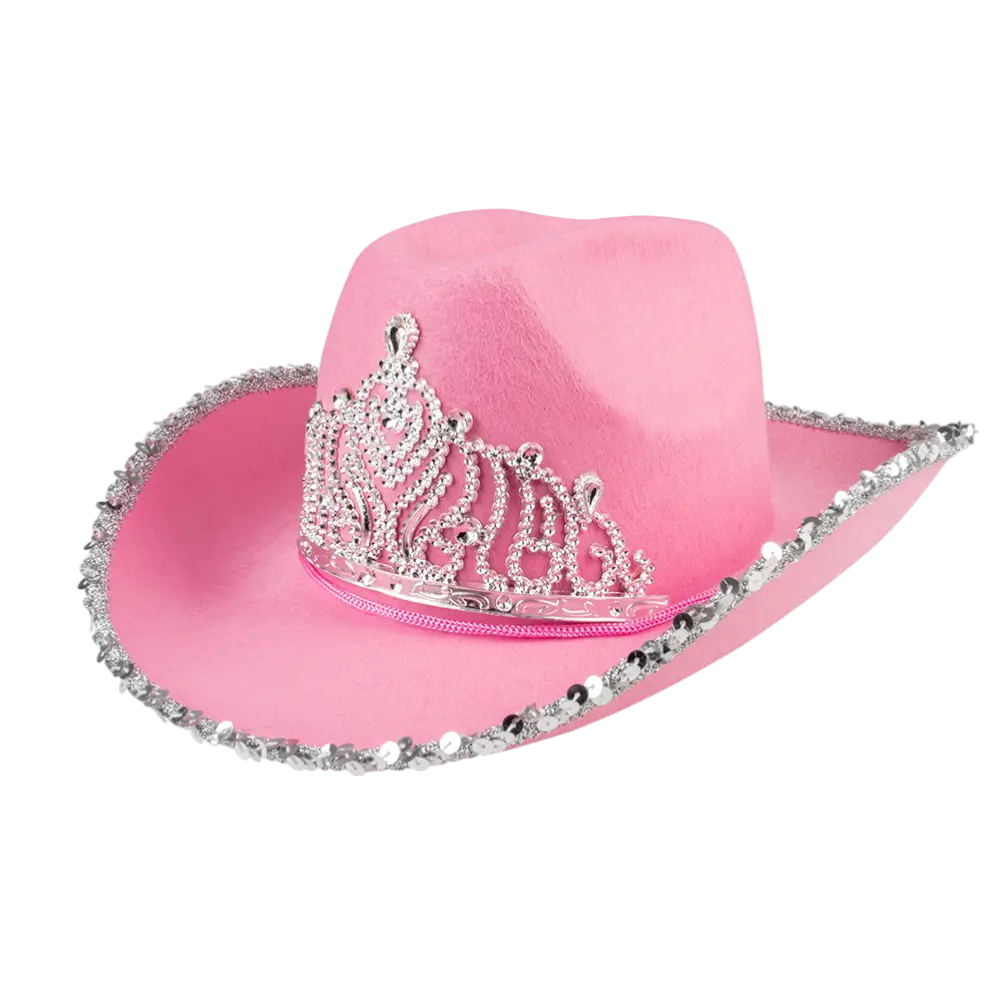 Chapeau cowboy à franges pour déguisement Glimmer – Rose