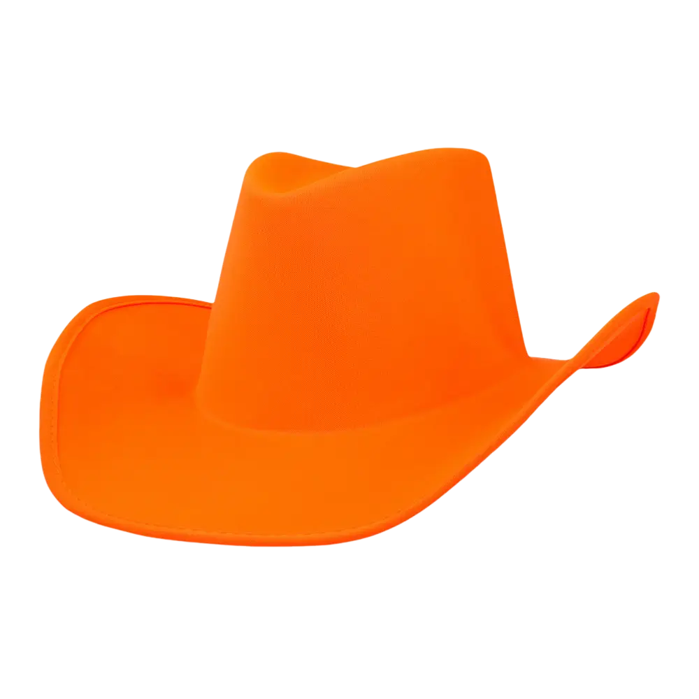 Chapeau cowboy à franges pour déguisement Blaze – Orange fluo