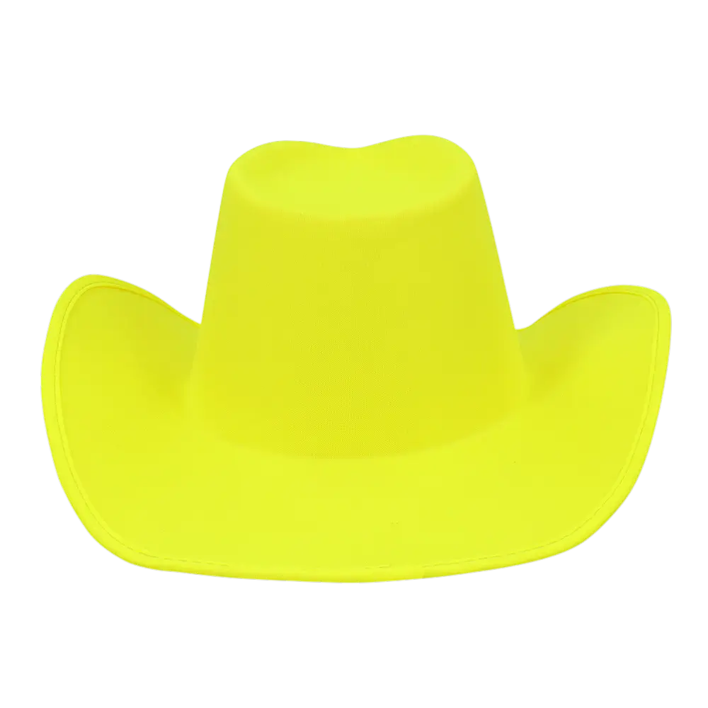 Chapeau cowboy à franges pour déguisement Blaze – Jaune fluo