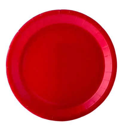 Assiettes Carton Rondes 18 cm Rouge – Vaisselle de Fête