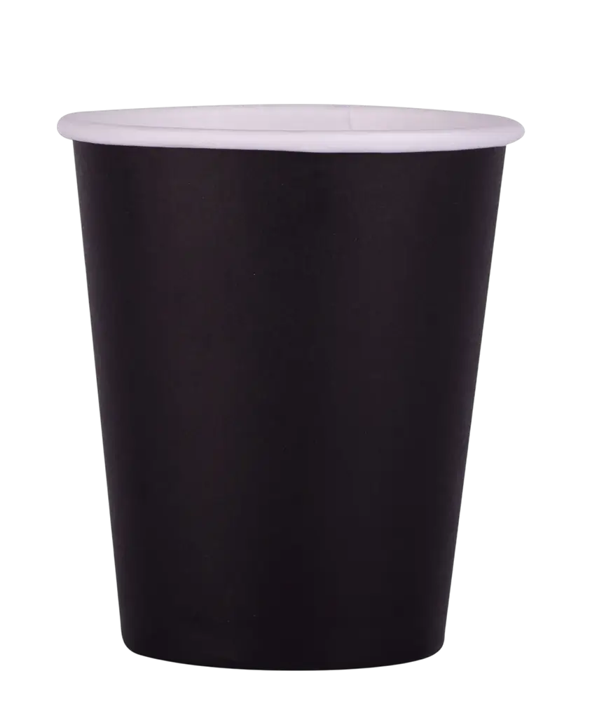 Gobelets Carton 20 cl Noir – Gobelets Jetables de Fête