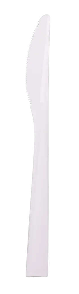 Couteaux Réutilisables Incassables 18 cm Blanc – Vaisselle Réutilisable