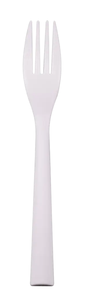Fourchettes Réutilisables Incassables 18 cm Blanc – Lot de 10