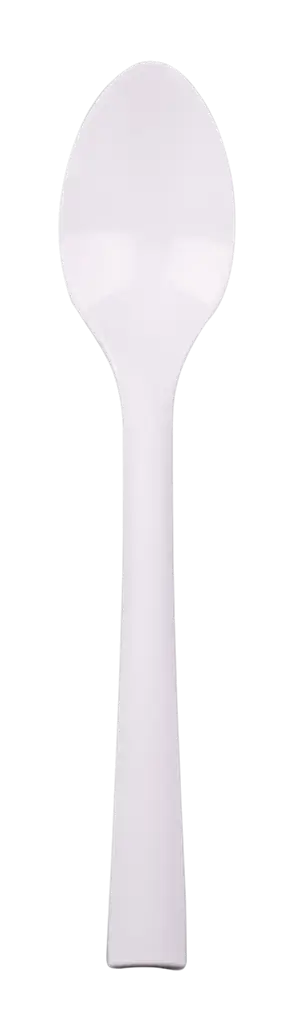 Grandes Cuillères Réutilisables Incassables 18 cm Blanc – Vaisselle Réutilisable