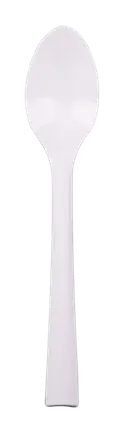 Grandes Cuillères Réutilisables Incassables 18 cm Blanc – Vaisselle Réutilisable