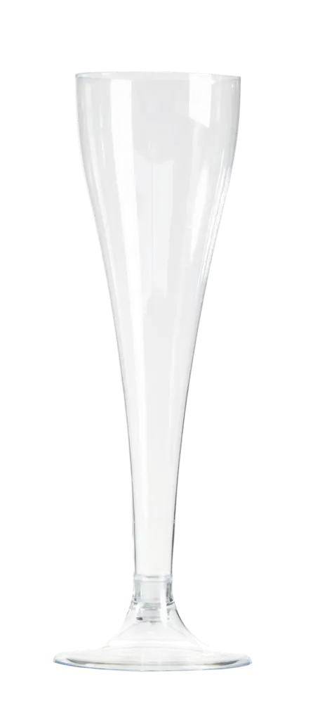Flûtes à Champagne Réutilisables 10 cl Pied Cristal – Verres de Réception