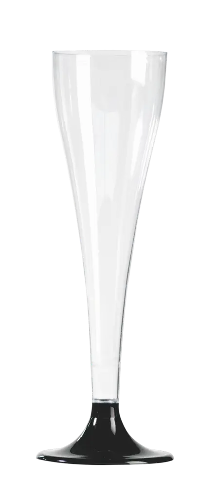 Flûtes à Champagne Réutilisables 10 cl Pied Noir – Verres de Réception